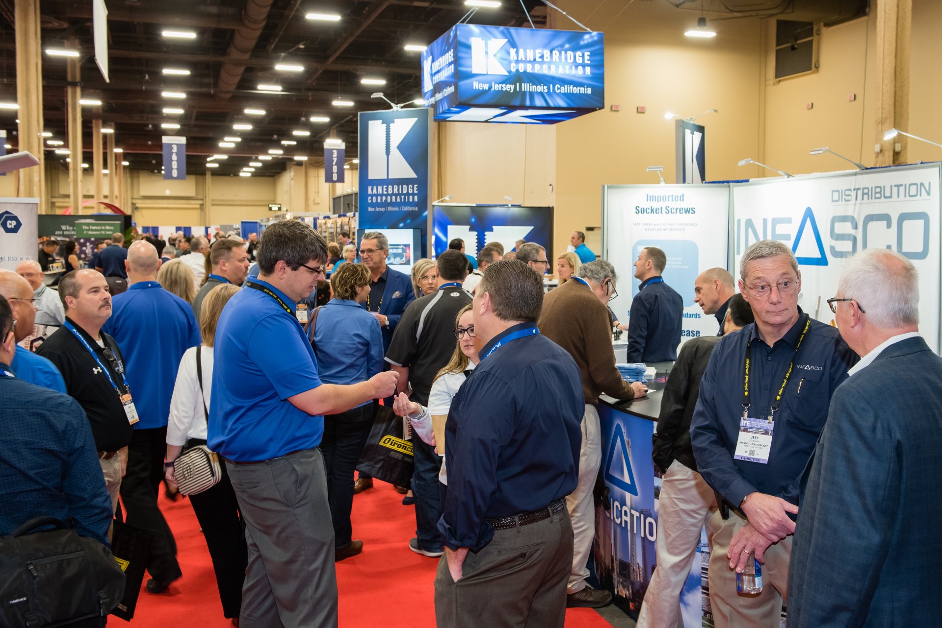 Photo of Fastener Expo attendees on the main floor